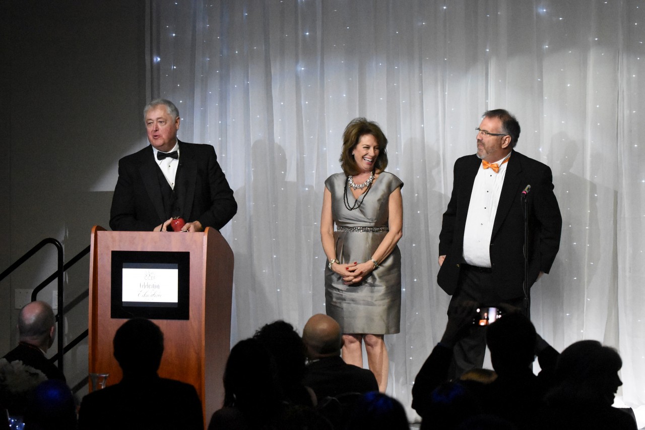 Steve Stancil winning the Alumnus of the Year Award.